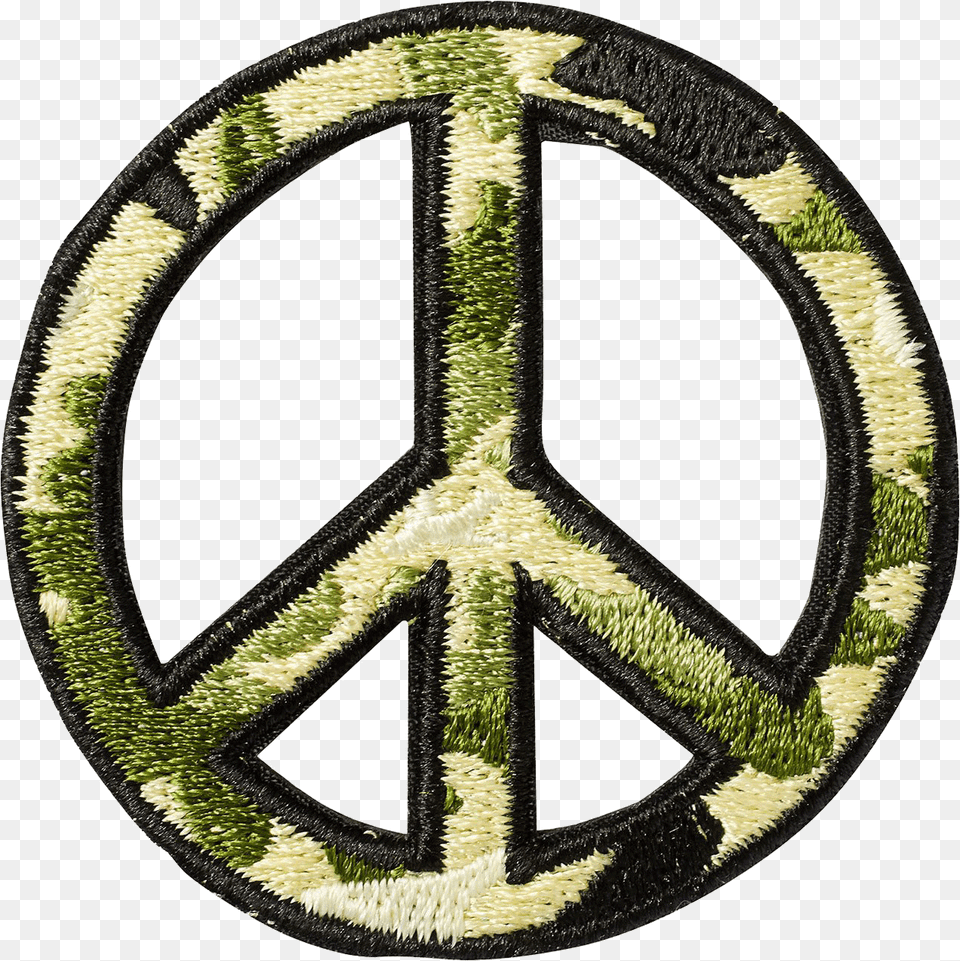 Camo Peace Sign Sticker Patch V, Badge, Symbol, Logo, Alloy Wheel Png Image