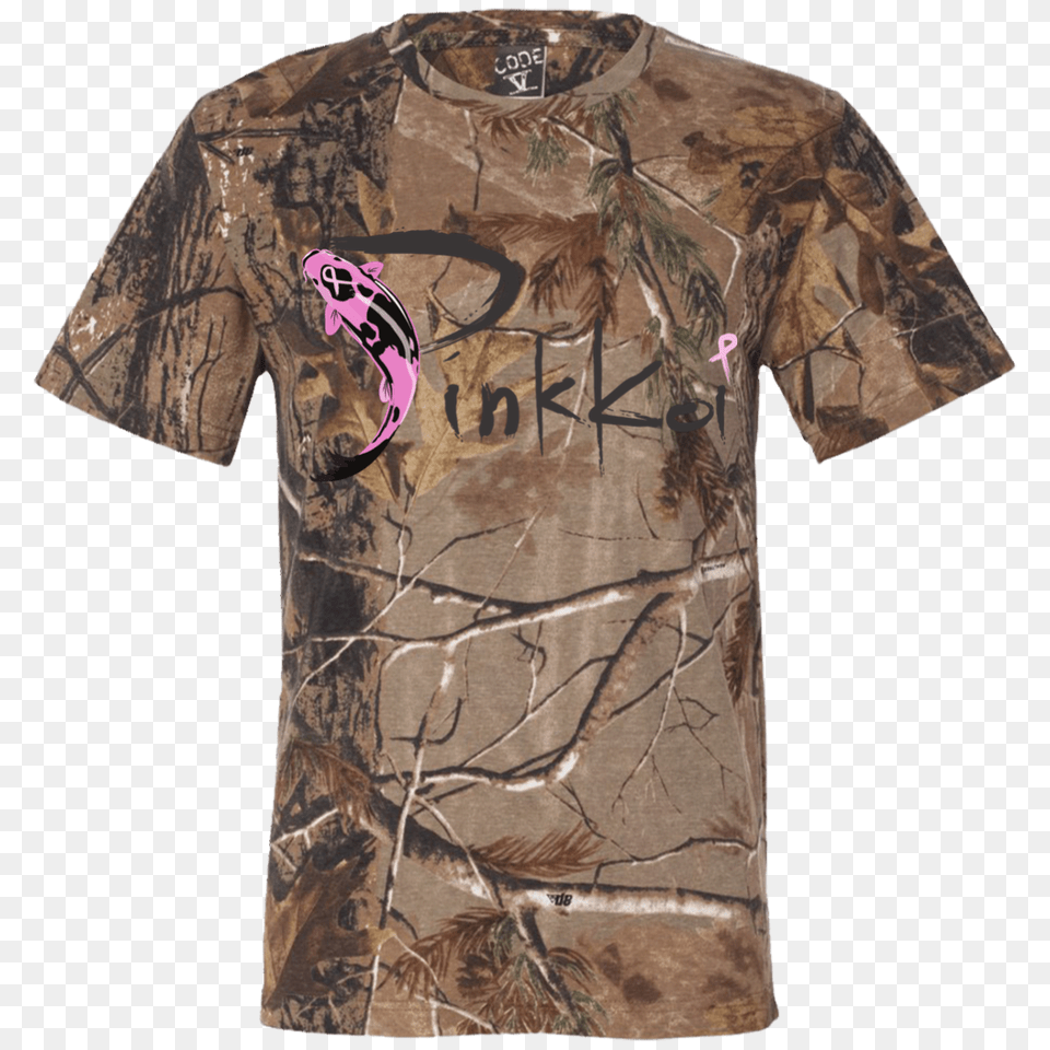 Camo Short Sleeve Camouflage T Shirt Cancer Koi, Clothing, T-shirt, Military, Military Uniform Png Image