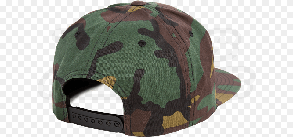Camo Snapback Hat Backside Yupoong Camo Snapback, Baseball Cap, Cap, Clothing, Military Png