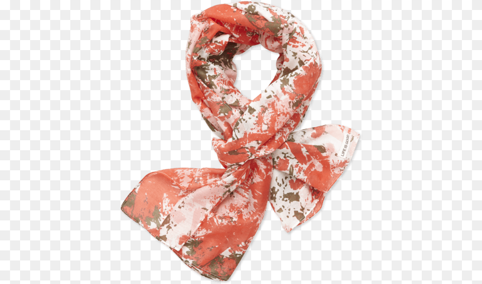 Camo Summer Scarf Life Is Good Women39s Summer Camo Scarf Chili Red, Clothing, Stole, Adult, Female Free Png