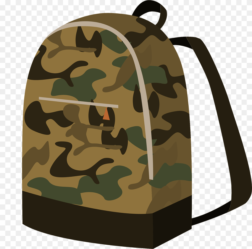Camouflage Backpack Clipart, Bag, Military, Military Uniform Png