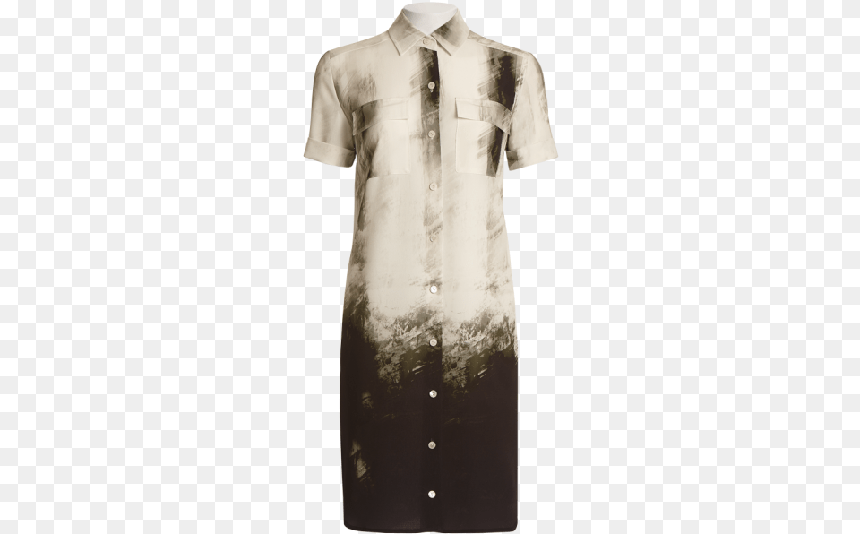Camouflage Border Print Shirtdress Day Dress, Clothing, Home Decor, Linen, Shirt Png Image