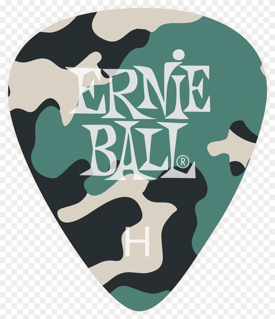 Camouflage Cellulose Heavy Bag Of 12 Thumb Ernie Ball, Guitar, Musical Instrument, Plectrum Png Image