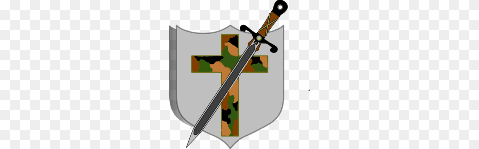 Camouflage Cross Cliparts, Sword, Weapon, Armor, Blade Free Png