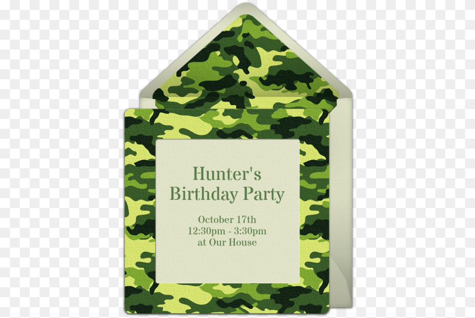 Camouflage Invitation Template, Military, Military Uniform, Business Card, Paper Png Image