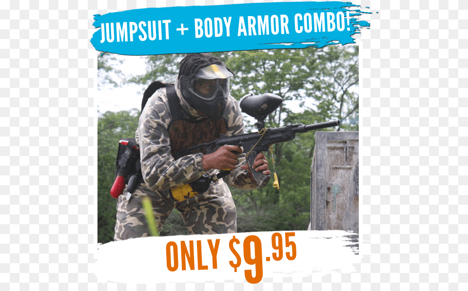 Camouflage Jumpsuit Body Armor Combo Infantry, Paintball, Person, Adult, Helmet Png Image