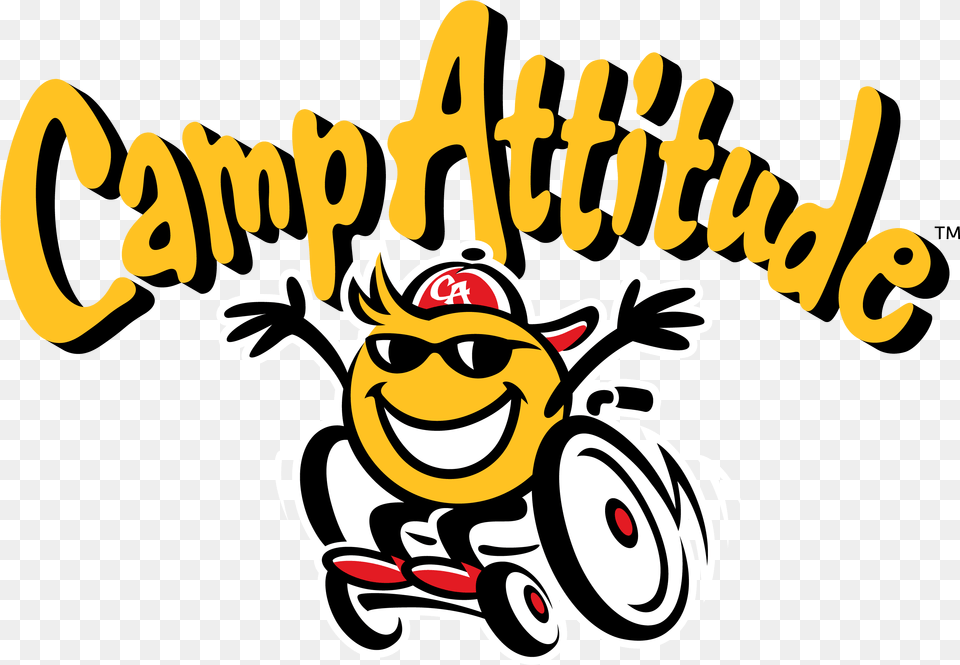 Camp Attitude Arched Type With Mascot Camp Attitude, Face, Head, Person Free Transparent Png