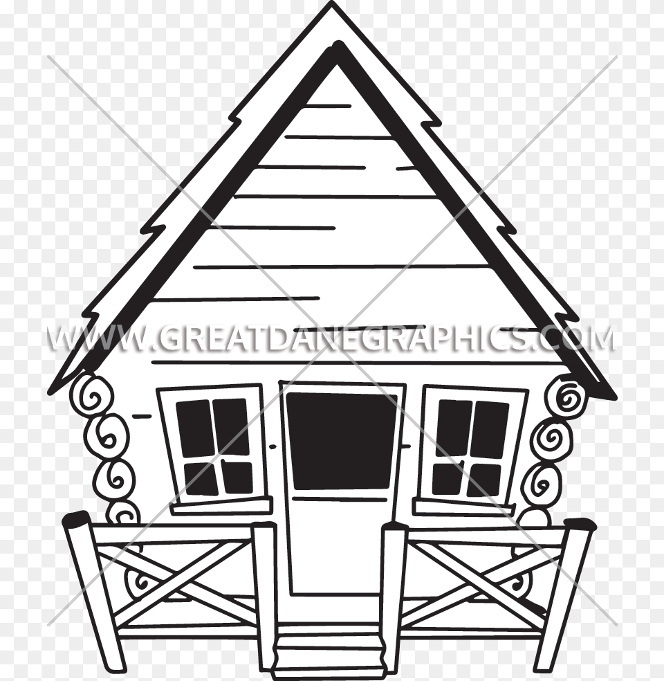Camp Cabin Production Ready Artwork For T Shirt Printing, Architecture, Shack, Rural, Outdoors Free Transparent Png