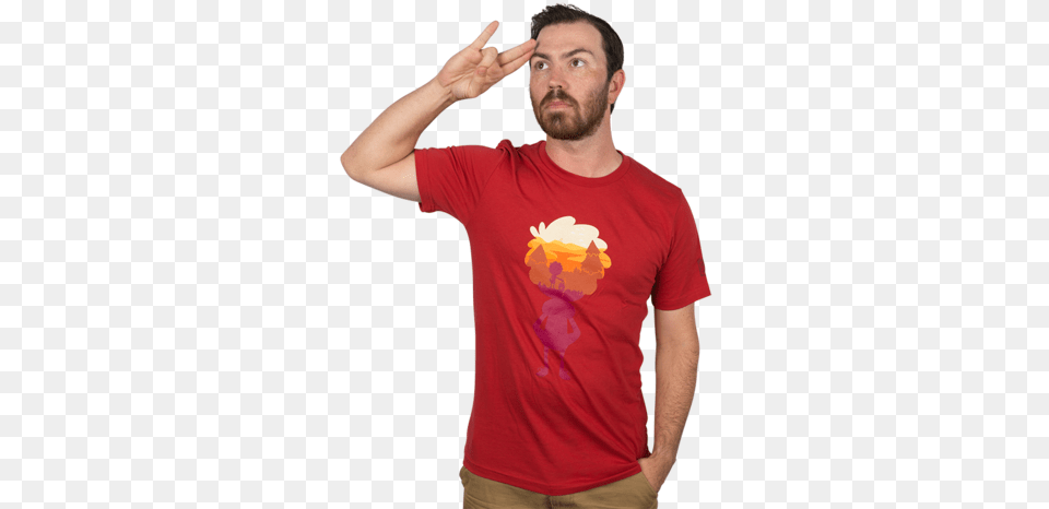 Camp Camp Max Silhouette Tee Camp Camp Max Shirt, Clothing, T-shirt, Adult, Male Free Png Download