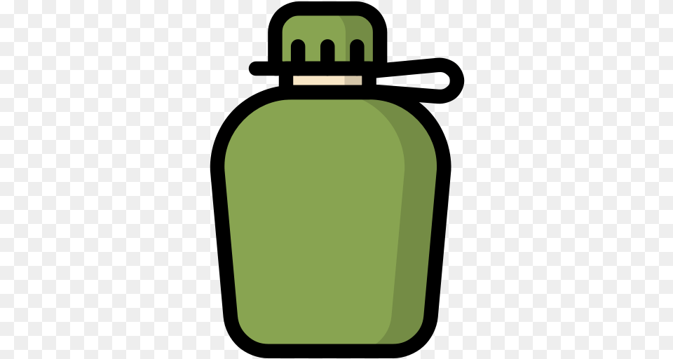 Camp Camping Drink Travel Water Icon Camping Water Bottle Clipart, Cylinder, Clothing, Hardhat, Helmet Free Png