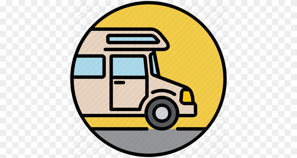 Camp Clipart Camping Holiday, Vehicle, Van, Transportation, Bus Free Png Download