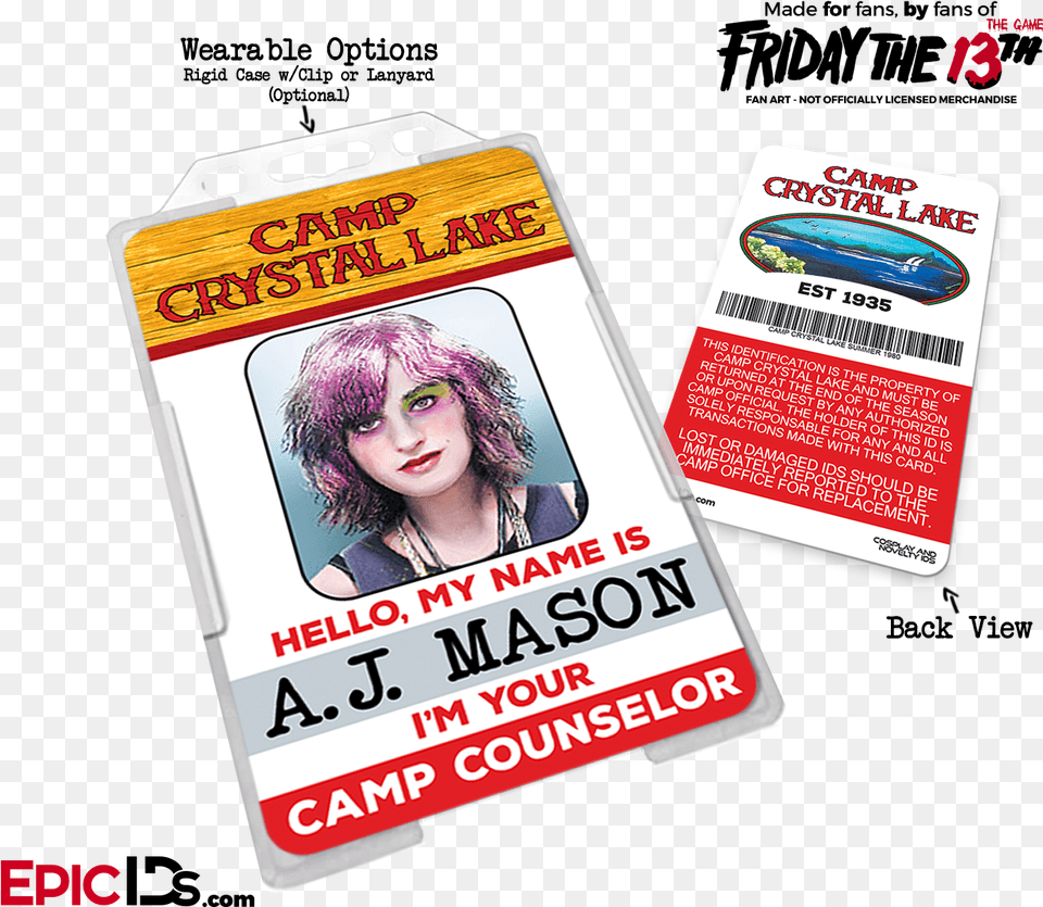Camp Crystal Lake Friday The 13th Friday The 13th Female Characters Names, Adult, Person, Text, Woman Png
