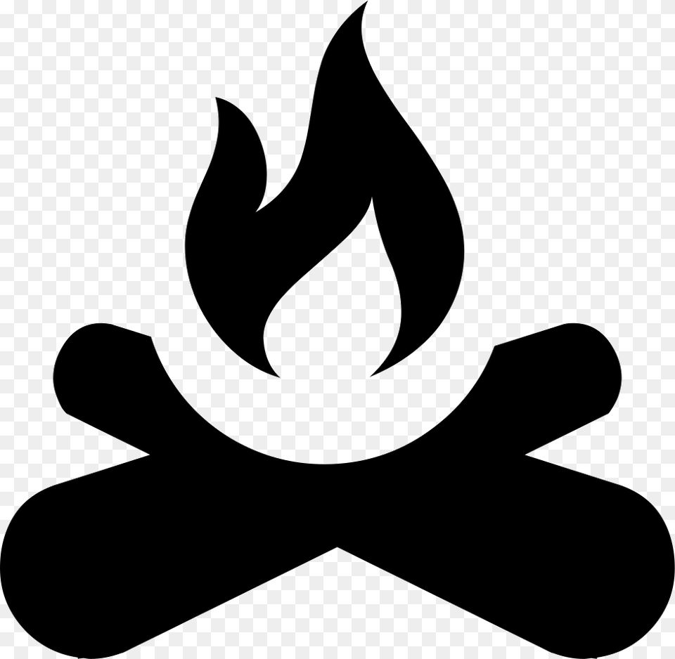 Camp Fire Camp Icon, Stencil, Symbol, Smoke Pipe Free Png Download