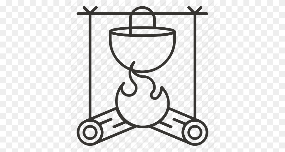 Camp Fire Clipart Camp Food, Gate, Hourglass Png Image