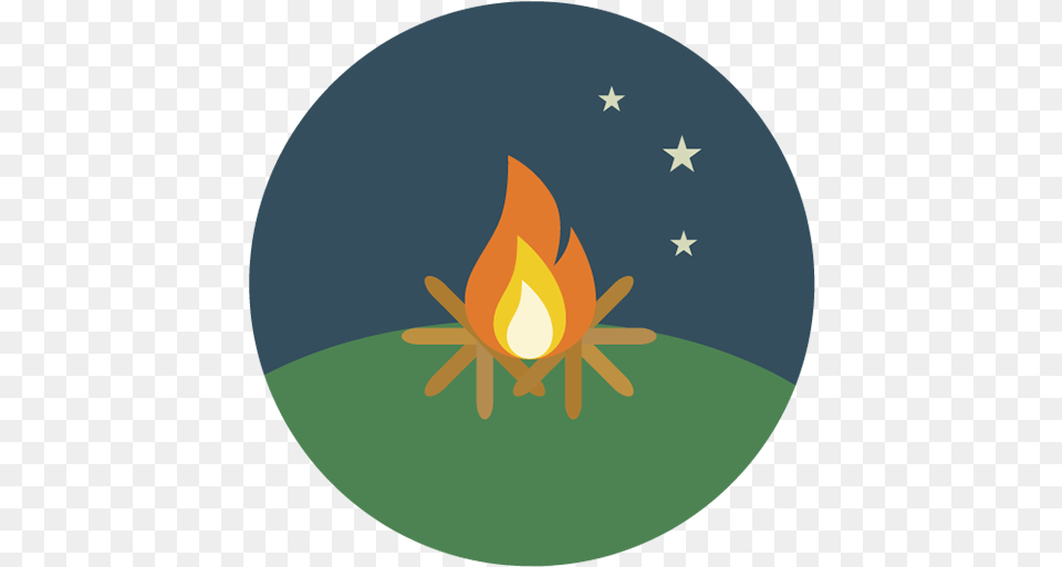 Camp Fire Icon, Flame Free Transparent Png