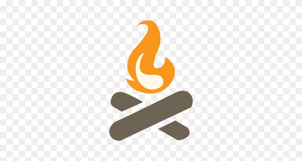 Camp Fire Icon With Wood Logs, Light, Flame, Torch Png