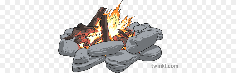 Camp Fire Phlogiston Illustration Twinkl Campfire, Flame, Bonfire Png Image