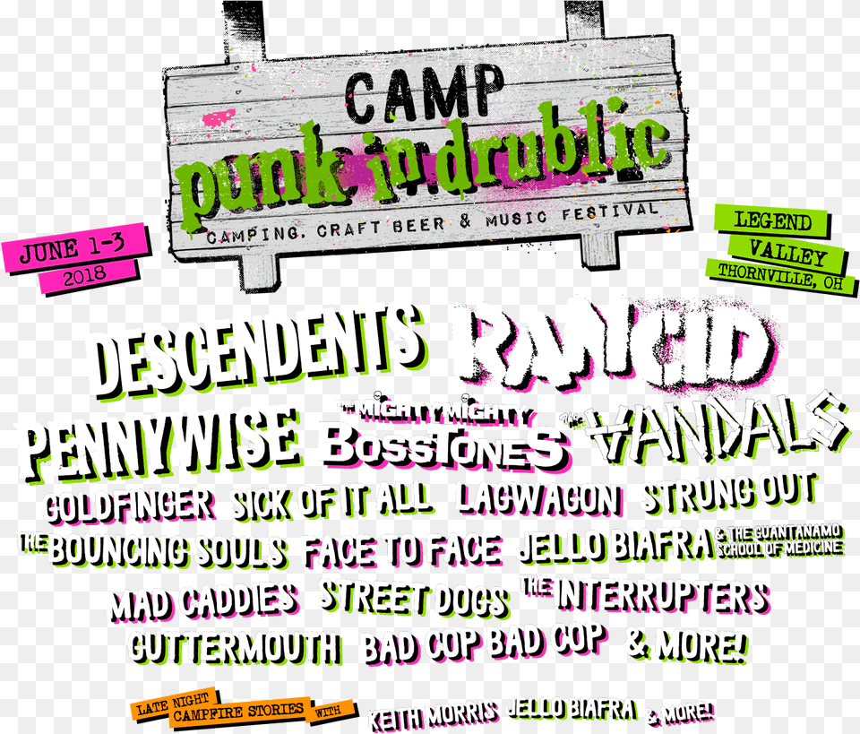 Camp Punk In Drublic Festival Replaces Nofx Amp Me First Punk In Drublic Camp, Advertisement, Poster, Text Png Image