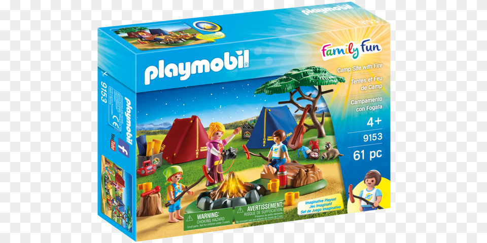 Camp Site With Fire Playmobil Family Fun Camping, Play Area, Person, Boy, Child Free Png