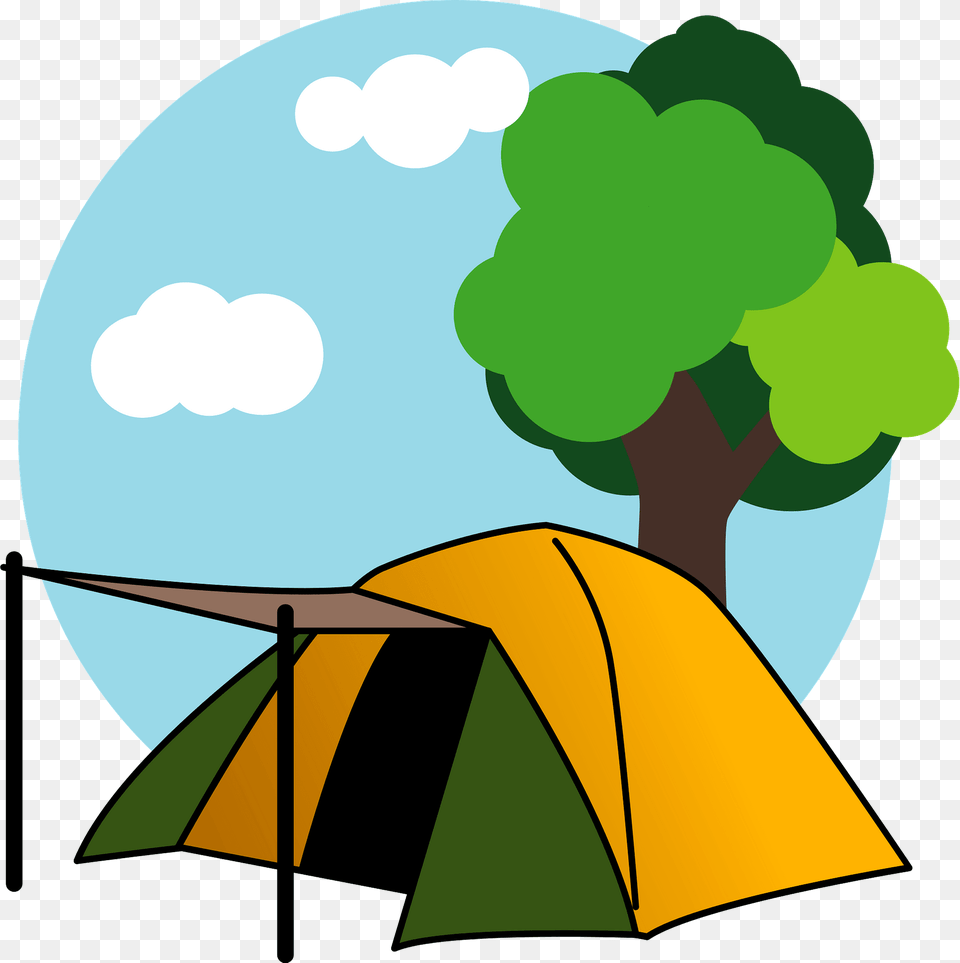 Camp Tent Clipart, Camping, Outdoors, Nature, Leisure Activities Free Png Download