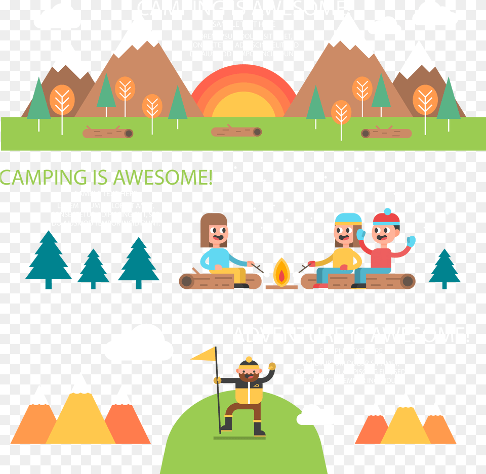Camp Vector Background Portable Network Graphics, Advertisement, Poster, Baby, Person Png