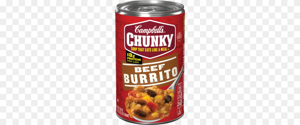 Campbells Beef Burrito Soup, Can, Tin, Aluminium, Canned Goods Free Png Download