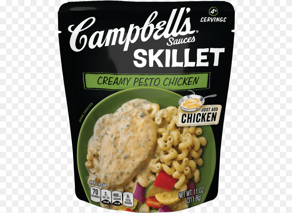 Campbells Creamy Pesto, Food, Macaroni, Pasta, Plate Free Png Download