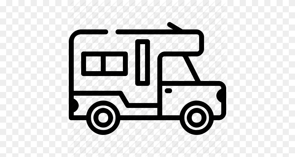 Camper Camping Outdoors Rv Vehicle Icon, Transportation, Van, Ambulance, Architecture Png