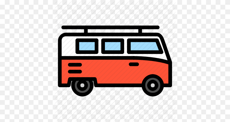Camper Car Transportation Van Vehicle Vw Icon, Bus, Minibus, Machine, Wheel Png