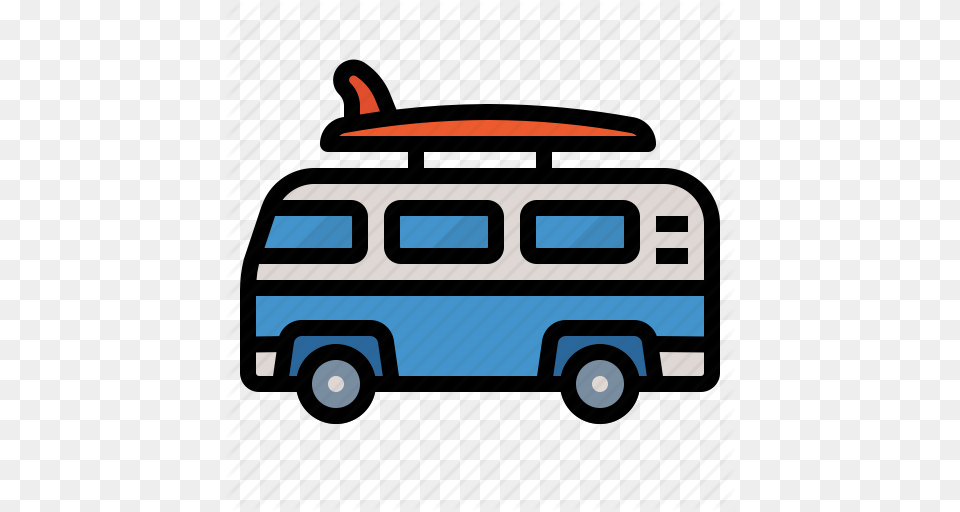 Camper Caravan Travel Van Icon, Transportation, Vehicle, Bus, Minibus Png Image
