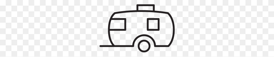 Camper Clip Art Black And White, Transportation, Van, Vehicle, Caravan Png