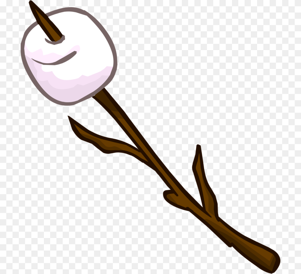 Camper Clipart Campfire Marshmallow, Cutlery, Flower, Plant, Smoke Pipe Free Png