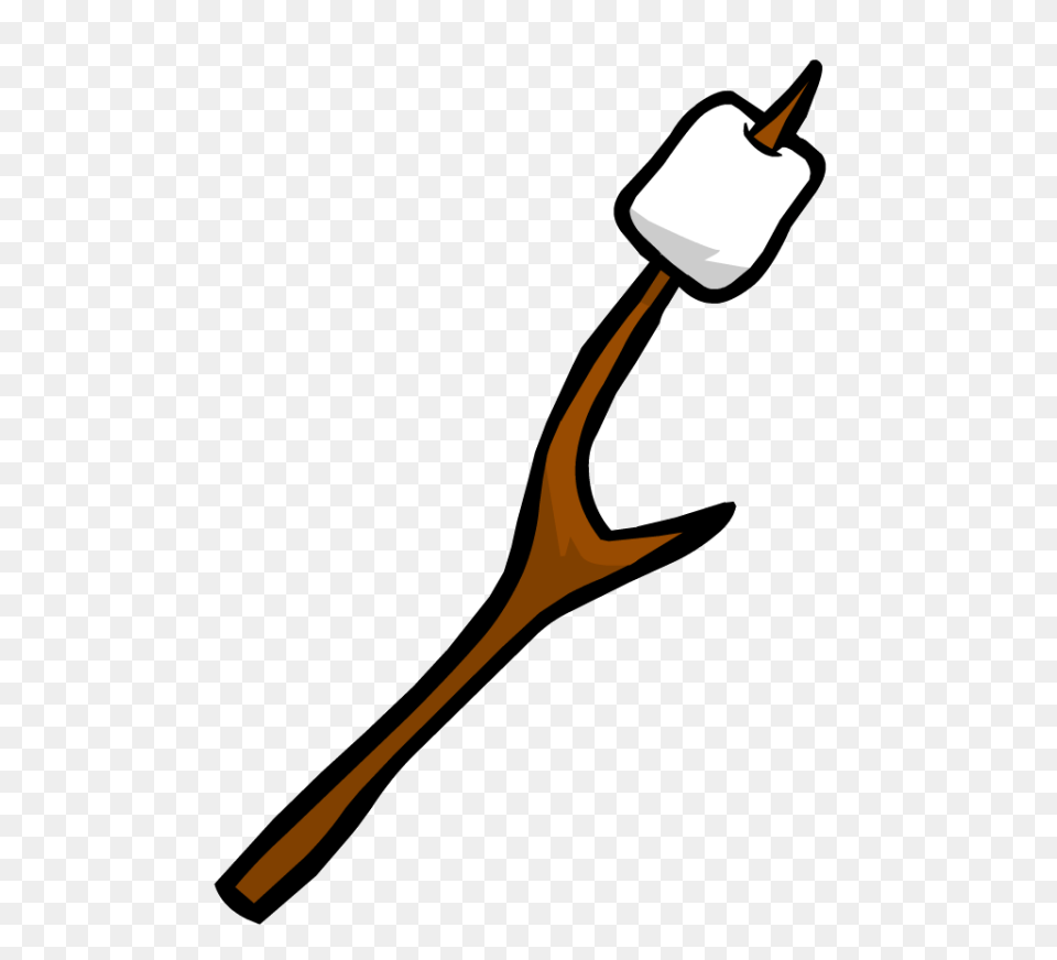 Camper Clipart Roast Marshmallow, Brush, Device, Tool, Cutlery Free Png Download