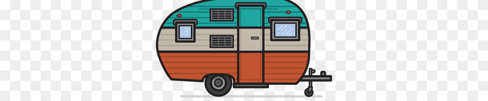 Camper Clipart Vintage Camper, Caravan, Transportation, Van, Vehicle Free Png Download
