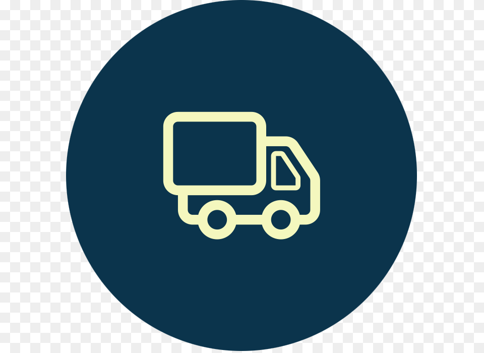 Camper Truck Circle Icon, Moving Van, Transportation, Van, Vehicle Free Transparent Png