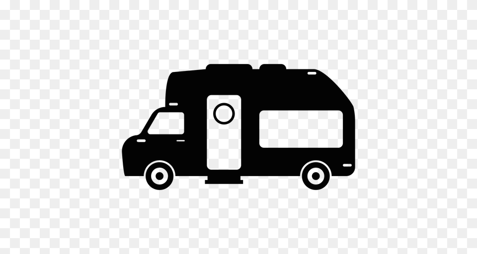 Camper Van Flat Icon, Transportation, Vehicle, Caravan, Disk Png