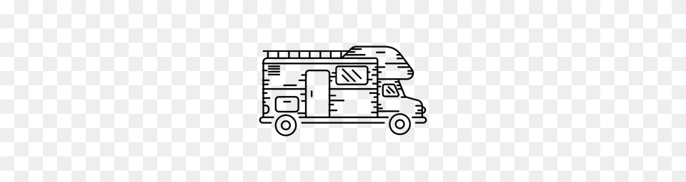 Camper Van Vector, Gray Png Image