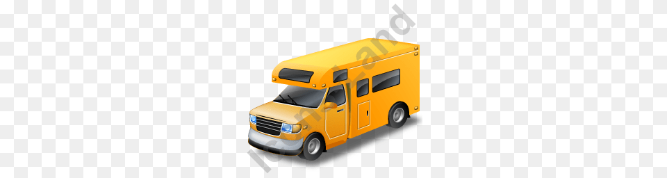 Camper Van Yellow Icon Pngico Icons, Bus, Transportation, Vehicle, School Bus Free Transparent Png