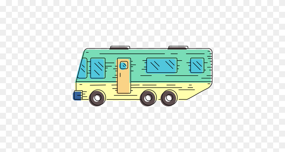 Campervan Vehicle Illustration, Transportation, Van, Bus, Machine Png Image