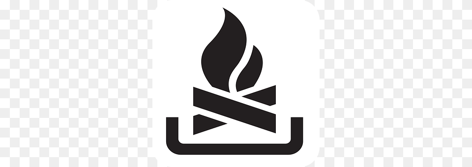 Campfire Stencil, Logo, Fire Free Transparent Png