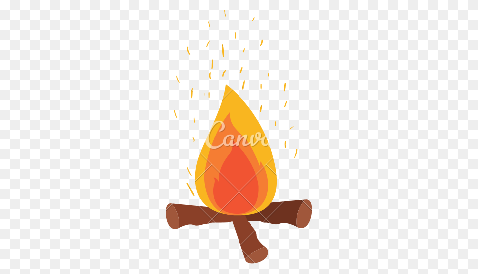 Campfire And Fire Sparks Risco Silhuetas Stencil, Flame, Flower, Plant, Dynamite Free Transparent Png