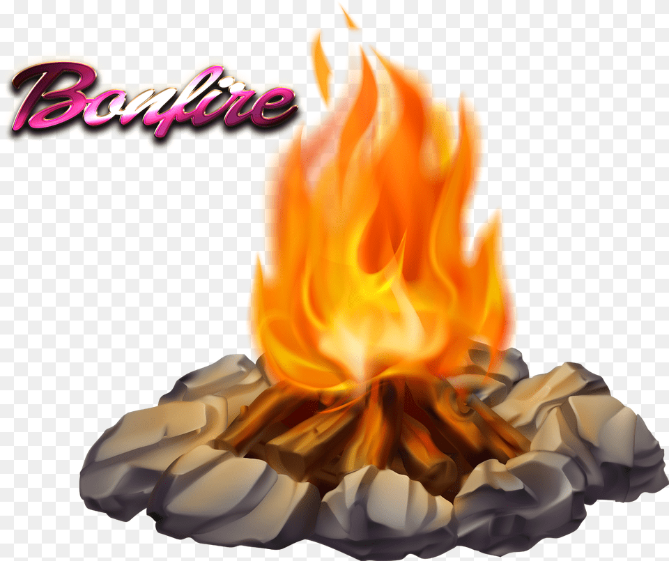 Campfire Bonfire Camping Clip Art Transparent Background Campfire Clipart, Fire, Flame Free Png