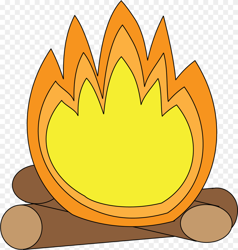 Campfire Camp Cartoon Transparent, Bonfire, Fire, Flame Free Png