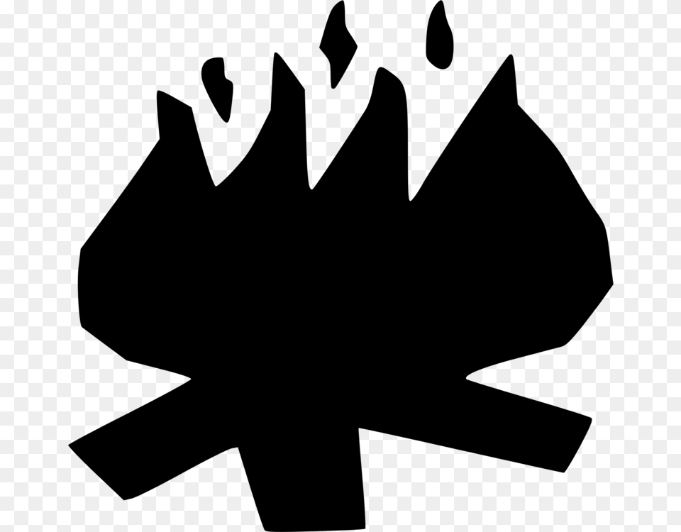 Campfire Camping Campsite Bonfire, Gray Free Transparent Png