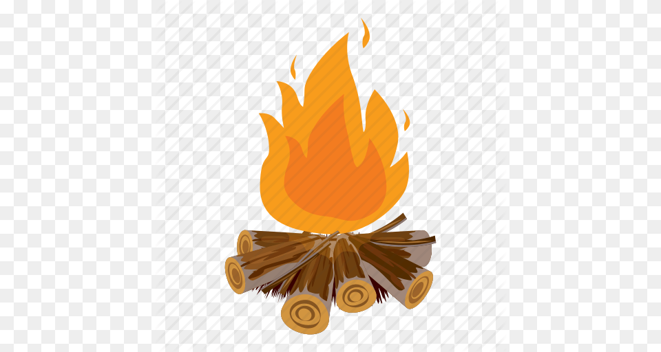 Campfire Cartoon Fire Flame Heat Hot Outdoor Icon, Dynamite, Weapon Png