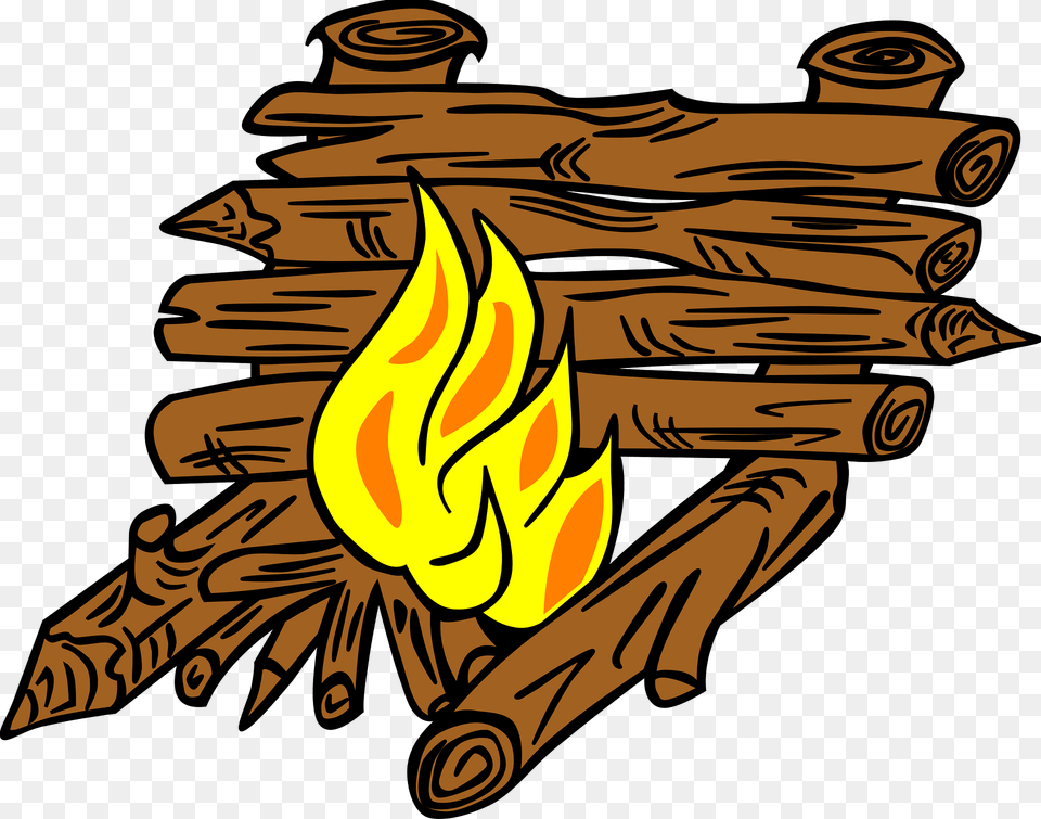 Campfire Clipart, Fire, Flame, Wood Png