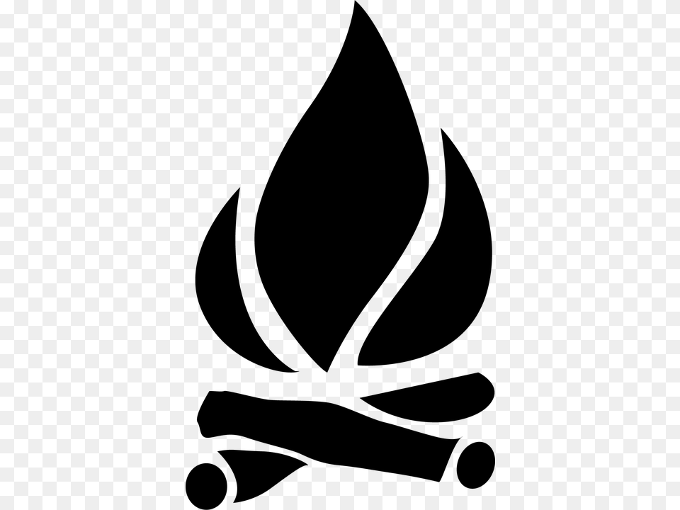 Campfire Clipart Heat Energy Campfire Svg, Gray Png