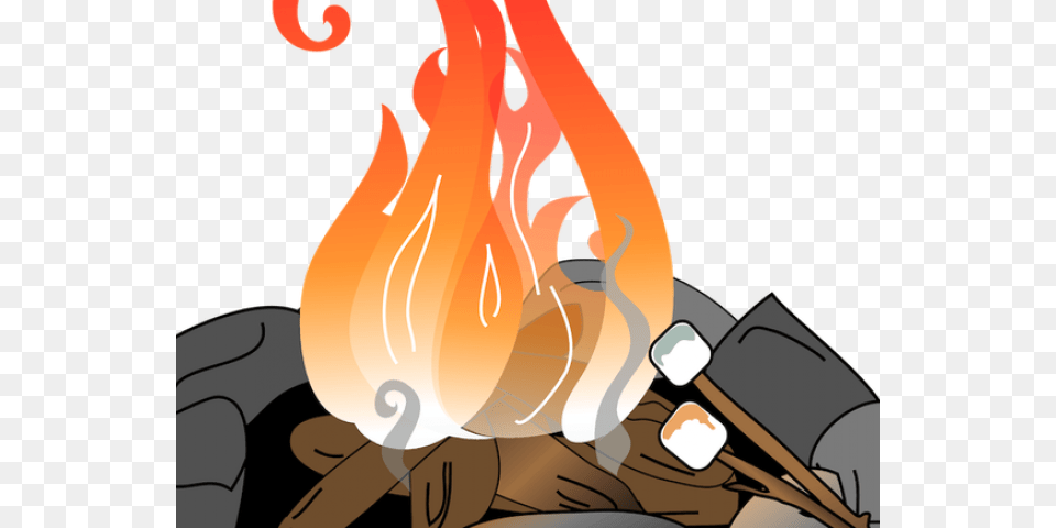 Campfire Clipart Smore Fire Pit Clip Art, Flame, Person Free Png