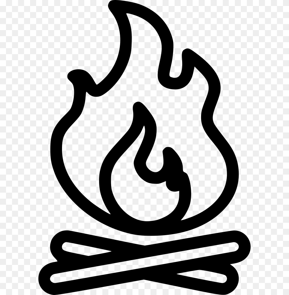 Campfire On Unixtitan, Stencil, Smoke Pipe, Symbol Free Png Download