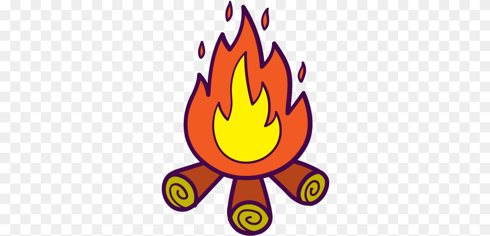 Campfire Icon Of Autumn Hand Drawn Language, Dynamite, Weapon Png